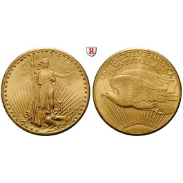 USA, 20 Dollars 1927, 30,05 g fein, vz+