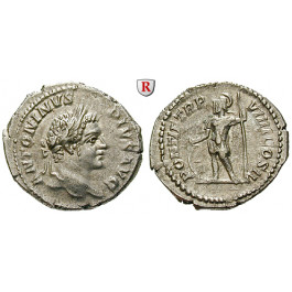 Römische Kaiserzeit, Caracalla, Denar 206, f.vz