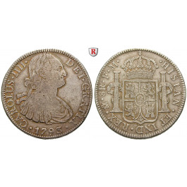 Mexiko, Carlos IV., 8 Reales 1793, ss+
