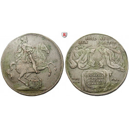 Sachsen, Albertinische Linie, Friedrich August I., Reichstaler 1711, ss+