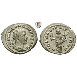 Römische Kaiserzeit, Philippus I., Antoninian 244-247, vz/vz-st