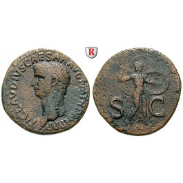 Römische Kaiserzeit, Claudius I., As 50-54, ss/s