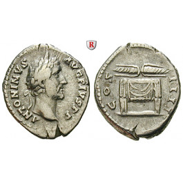 Römische Kaiserzeit, Antoninus Pius, Denar 145-161, ss+