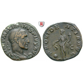 Römische Kaiserzeit, Maximinus I., Sesterz 235-236, ss+/ss-vz