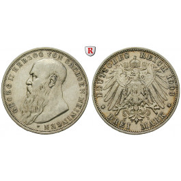 Deutsches Kaiserreich, Sachsen-Meiningen, Georg II., 3 Mark 1908, D, ss, J. 152