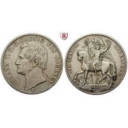 Sachsen, Königreich Sachsen, Johann, Siegestaler 1871, f.vz