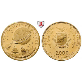 Guinea, 2000 Francs 1969, 7,2 g fein, PP
