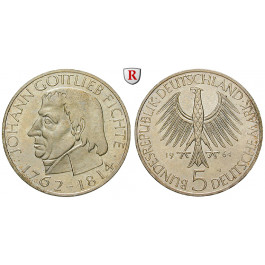 Bundesrepublik Deutschland, 5 DM 1964, Fichte, J, vz+, J. 393