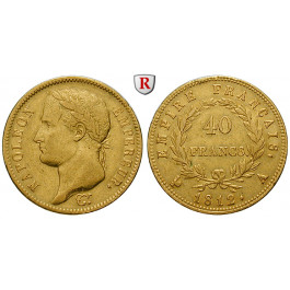 Frankreich, Napoleon I. (Kaiser), 40 Francs 1812, 11,61 g fein, ss-vz