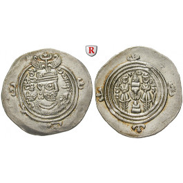 Sasaniden, Chosrau II., Drachme, ss-vz