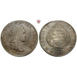 Sachsen, Königreich Sachsen, Friedrich August I., Konventionstaler 1808, f.vz/vz+