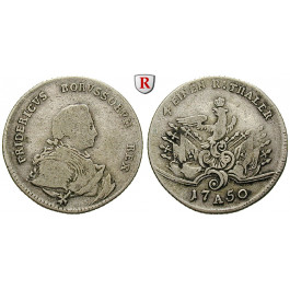 Brandenburg-Preussen, Königreich Preussen, Friedrich II., 1/4 Reichstaler 1750, ss