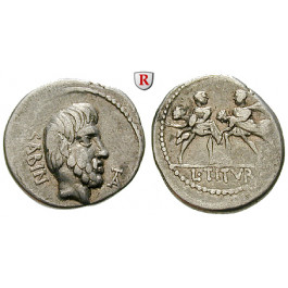 Römische Republik, L. Titurius Sabinus, Denar, ss+/ss