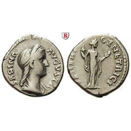 Römische Kaiserzeit, Sabina, Frau des Hadrianus, Denar 136-138, ss+