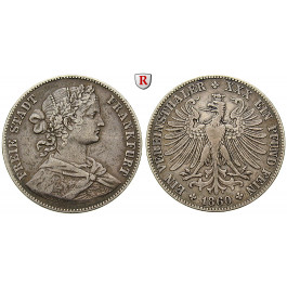 Frankfurt, Stadt, Vereinstaler 1860, ss