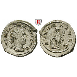 Römische Kaiserzeit, Philippus I., Antoninian 244-247, ss-vz