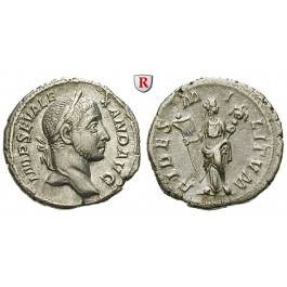 Römische Kaiserzeit, Severus Alexander, Denar, f.vz