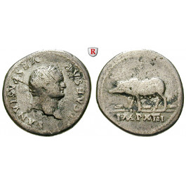 Römische Kaiserzeit, Titus, Caesar, Denar 77-78, ss