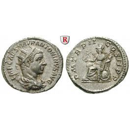 Römische Kaiserzeit, Elagabal, Antoninian 219, ss-vz