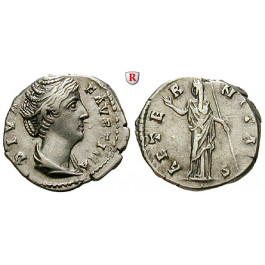 Römische Kaiserzeit, Faustina I., Frau des Antoninus Pius, Denar nach 141, ss-vz/ss