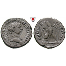 Römische Provinzialprägungen, Seleukis und Pieria, Antiocheia am Orontes, Traianus, Tetradrachme 112-113, ss-vz