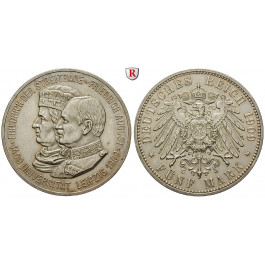 Deutsches Kaiserreich, Sachsen, Friedrich August III., 5 Mark 1909, Universität Leipzig, f.vz, J. 139