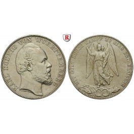 Württemberg, Herzogtum Württemberg (Kgr. ab 1806), Karl, Siegestaler 1871, ss-vz