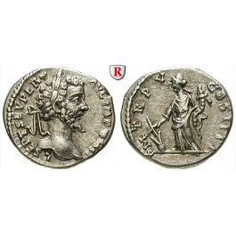 Römische Kaiserzeit, Septimius Severus, Denar 197-198, ss-vz