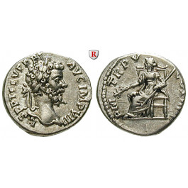 Römische Kaiserzeit, Septimius Severus, Denar 196-197, ss-vz