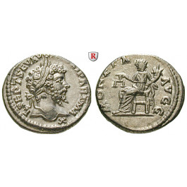 Römische Kaiserzeit, Septimius Severus, Denar 198-202, vz-st/vz