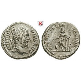 Römische Kaiserzeit, Septimius Severus, Denar 210, vz