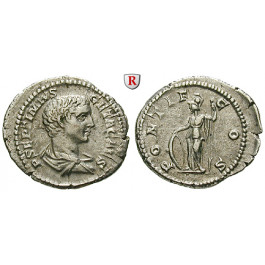 Römische Kaiserzeit, Geta, Caesar, Denar 203-208, ss-vz