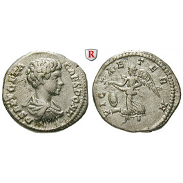 Römische Kaiserzeit, Geta, Caesar, Denar 200, ss-vz