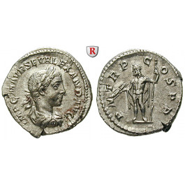 Römische Kaiserzeit, Severus Alexander, Denar 222, f.vz/vz+