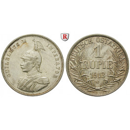 Nebengebiete, Deutsch-Ostafrika, 1 Rupie 1913, J, ss-vz/vz, J. 722