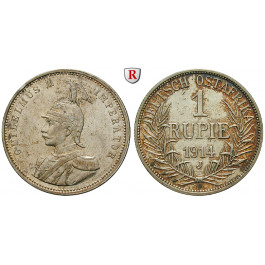 Nebengebiete, Deutsch-Ostafrika, 1 Rupie 1914, J, ss-vz/vz, J. 722