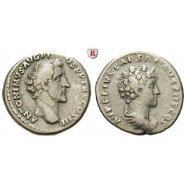Römische Kaiserzeit, Antoninus Pius, Denar 140, ss+