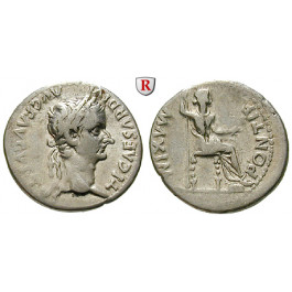 Römische Kaiserzeit, Tiberius, Denar 14-37, ss+
