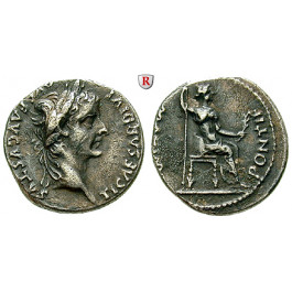 Römische Kaiserzeit, Tiberius, Denar 14-37, ss