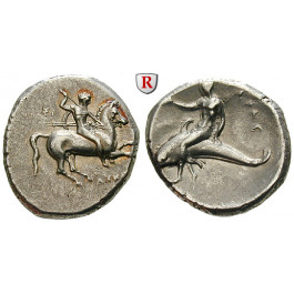 Italien-Kalabrien, Taras (Tarent), Didrachme 302 - 280v.Chr., ss-vz/ss