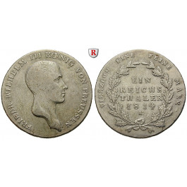 Brandenburg-Preussen, Königreich Preussen, Friedrich Wilhelm III., Reichstaler 1814, ss+