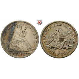 USA, 1/2 Dollar 1855, ss+