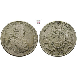 Löwenstein, Löwenstein-Rochefort, Karl Thomas, Konventionstaler 1769, ss/ss+