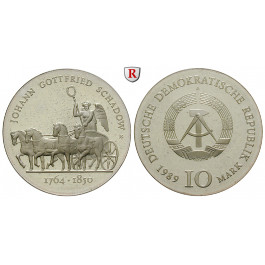 DDR, 10 Mark 1989, Schadow, PP, J. 1629