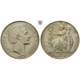 Bayern, Königreich, Ludwig II., Siegestaler 1871, ss-vz/vz