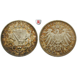 Deutsches Kaiserreich, Bremen, 2 Mark 1904, J, vz-st, J. 59