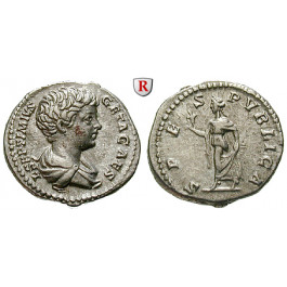 Römische Kaiserzeit, Geta, Caesar, Denar 198-200, vz