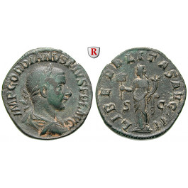 Römische Kaiserzeit, Gordianus III., Sesterz 240, ss-vz