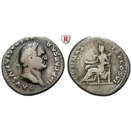 Römische Kaiserzeit, Vespasianus, Denar 75, ss