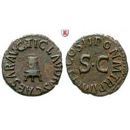 Römische Kaiserzeit, Claudius I., Quadrans 42, ss-vz